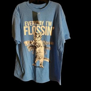 NWT Fifthsun size S blue graphic tshirt